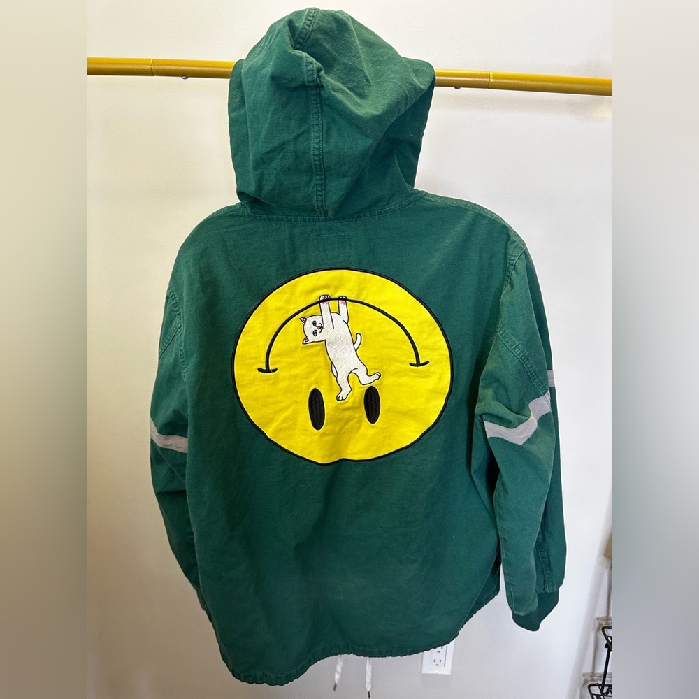 Ripndip green smiley face jacket large